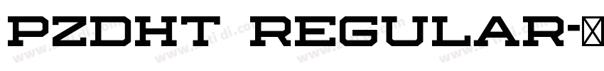 PZDHT Regular字体转换